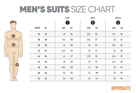 opposuits|opposuits size chart.